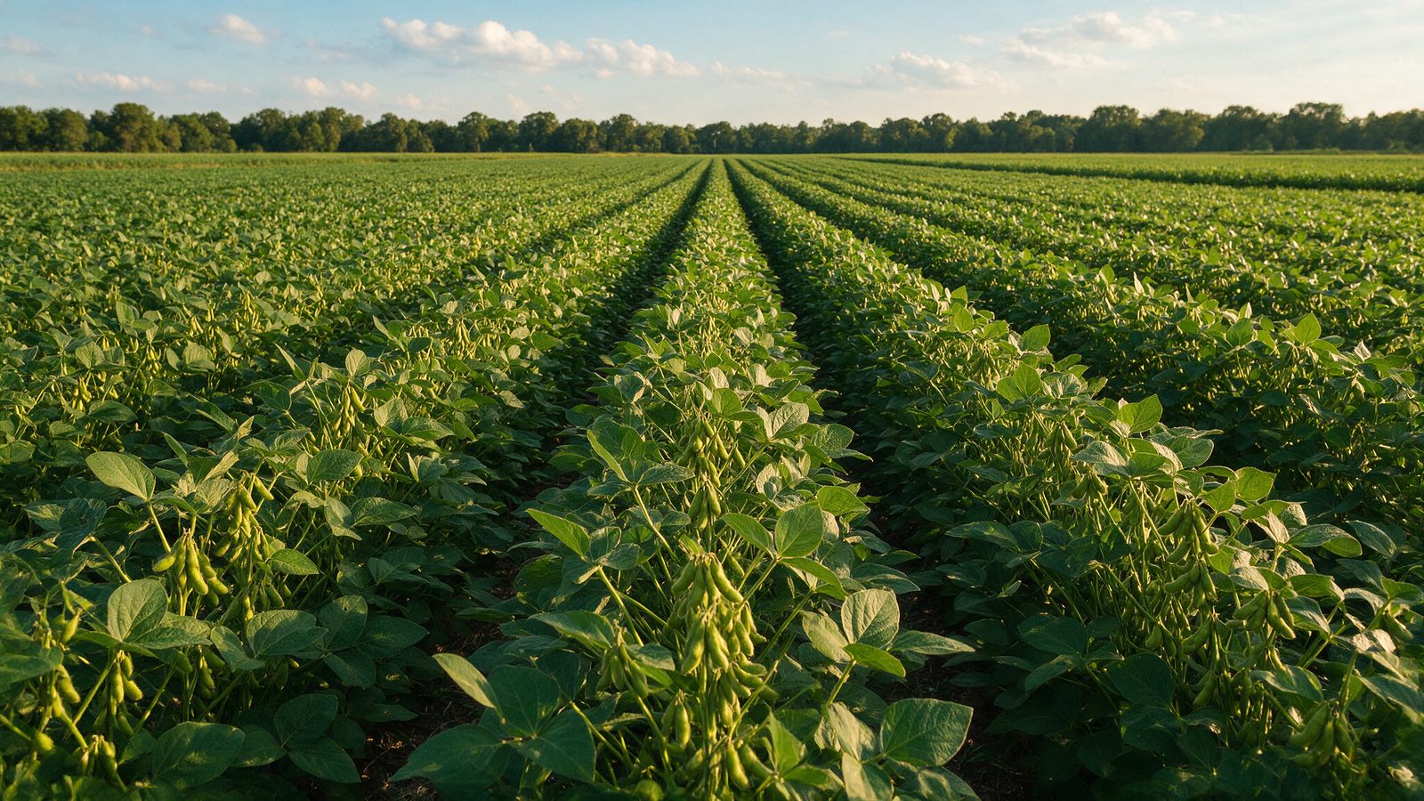 Dense mid-South soybean canopy in late summer